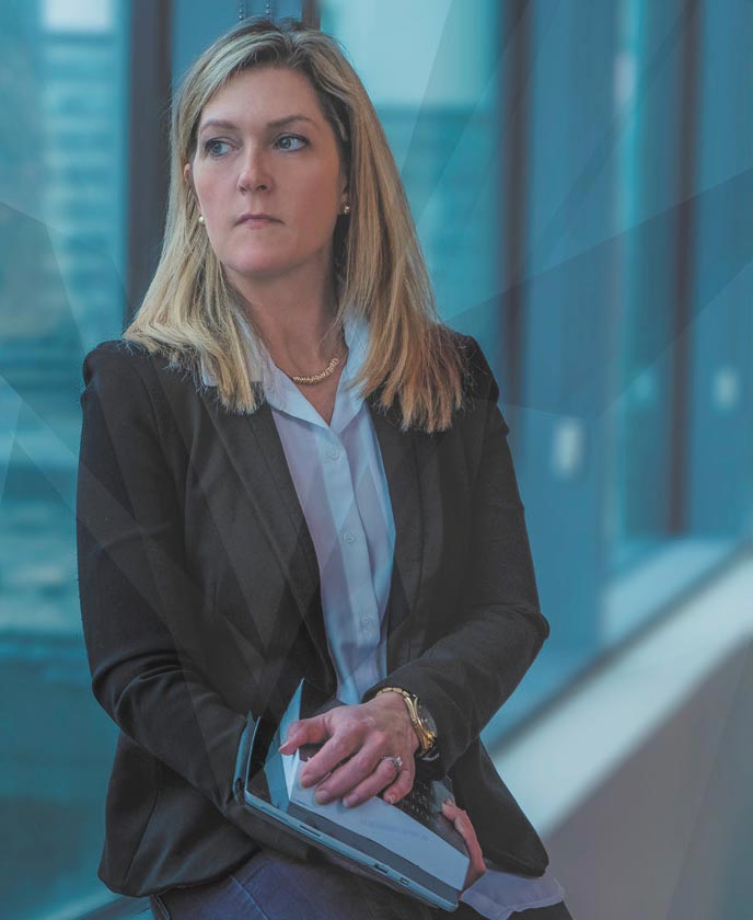 Photo of woman looking through window