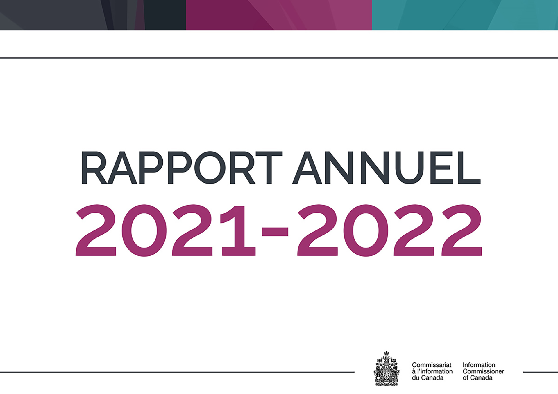 Couverture du rapport annuel 2021-2022