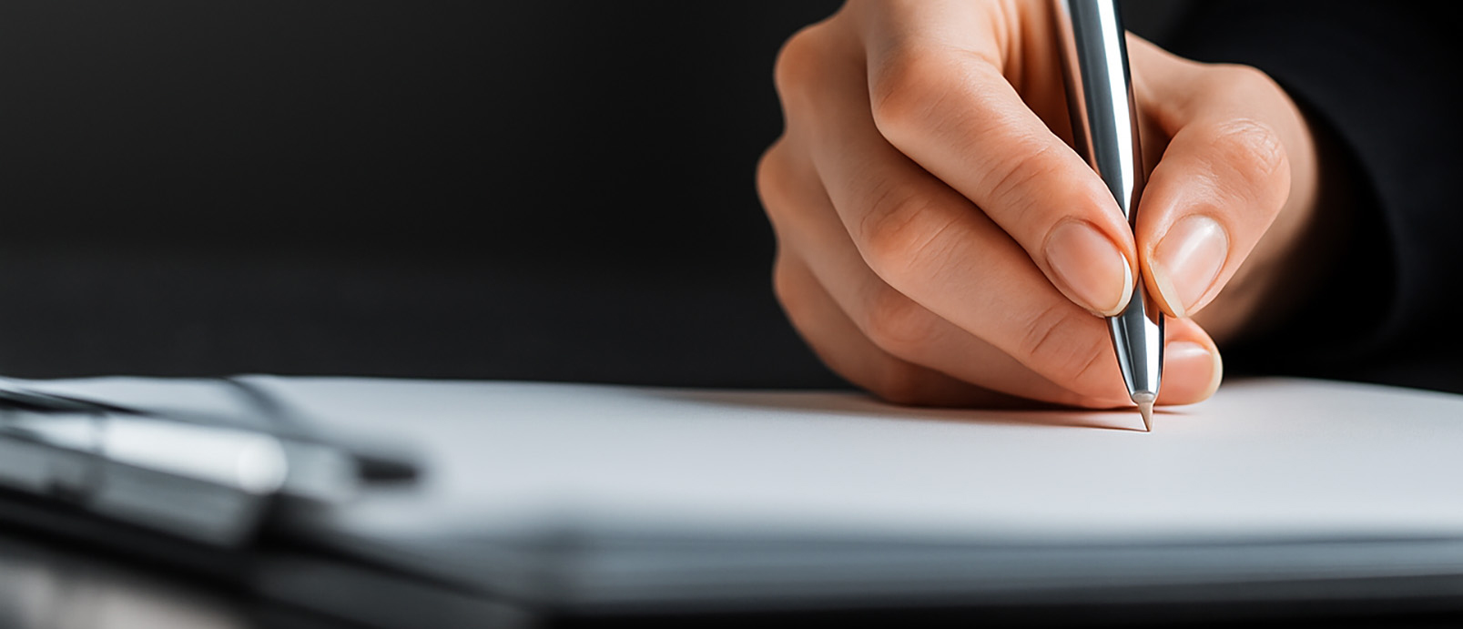 Woman writting a letter