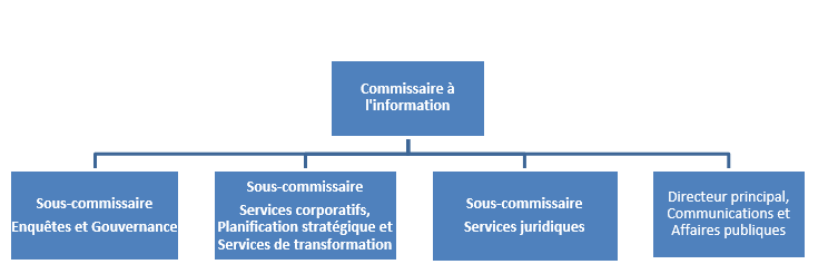 La structure organisationnelle de la haute direction